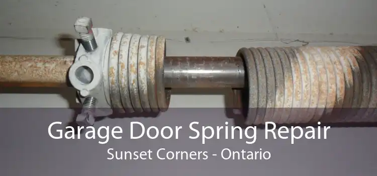 Garage Door Spring Repair Sunset Corners - Ontario