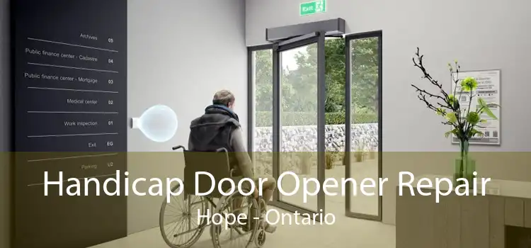 Handicap Door Opener Repair Hope - Ontario